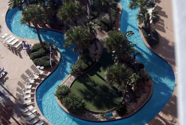 Ocean Walk Resort Pools – View From 25th Floor